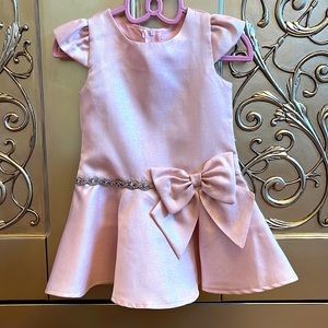 Rare Editions Girls Pink Ruffled Dress